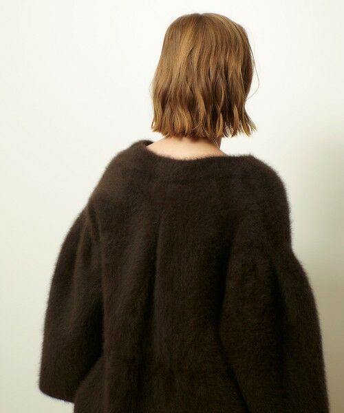 allureville / アルアバイル ダッフルコート | シアリングニットコーディガン | 詳細3