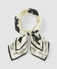 allureville / アルアバイル バンダナ・スカーフ | スケッチフラワースカーフ