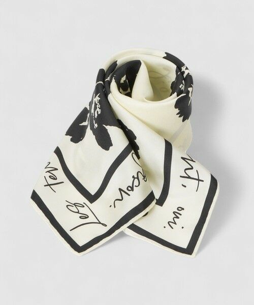 allureville / アルアバイル バンダナ・スカーフ | スケッチフラワースカーフ | 詳細1