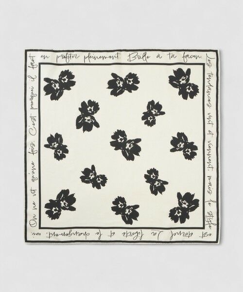 allureville / アルアバイル バンダナ・スカーフ | スケッチフラワースカーフ | 詳細2