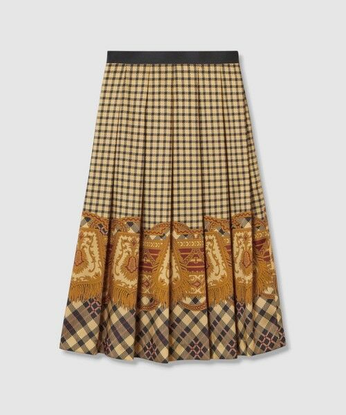 allureville / アルアバイル ミニ・ひざ丈スカート | 【LOULOU WILLOUGHBY】エンブレムチェックスカート | 詳細5