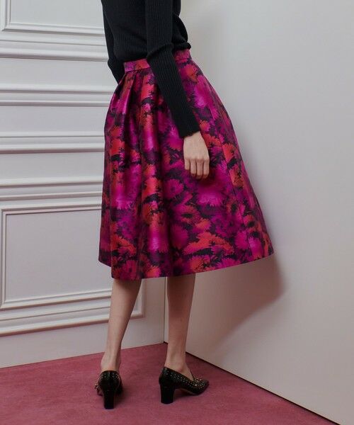 allureville / アルアバイル ミニ・ひざ丈スカート | 【LOULOU WILLOUGHBY】LIMONTAジャガードフレアスカート | 詳細2