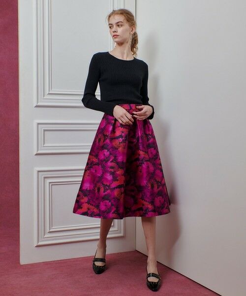 allureville / アルアバイル ミニ・ひざ丈スカート | 【LOULOU WILLOUGHBY】LIMONTAジャガードフレアスカート | 詳細3