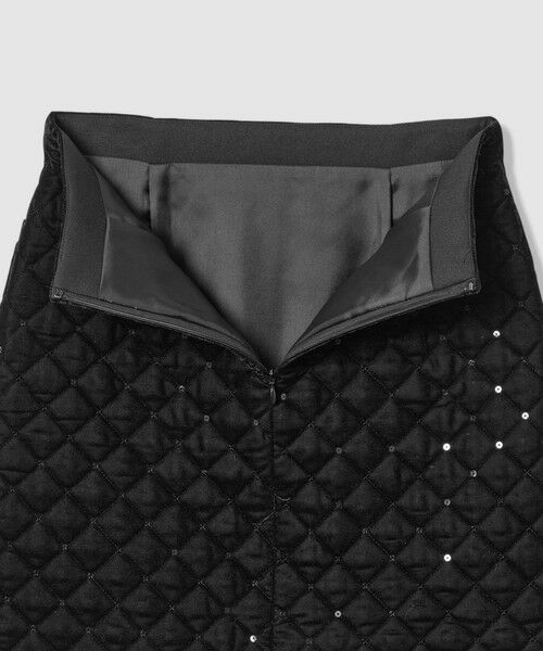 allureville / アルアバイル ミニ・ひざ丈スカート | 【LOULOU WILLOUGHBY】ベロアキルティングミニスカート | 詳細10