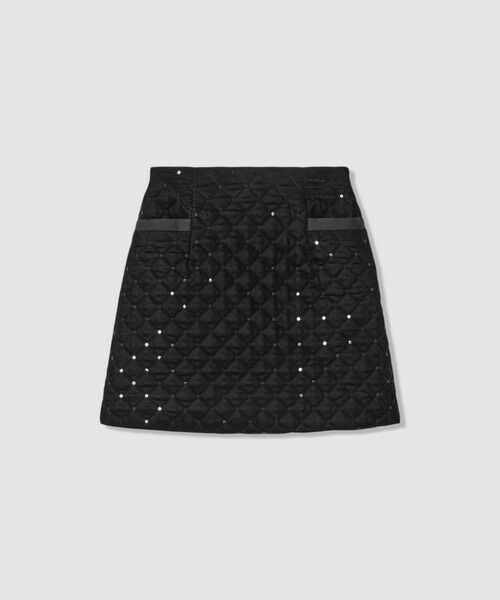 allureville / アルアバイル ミニ・ひざ丈スカート | 【LOULOU WILLOUGHBY】ベロアキルティングミニスカート | 詳細12