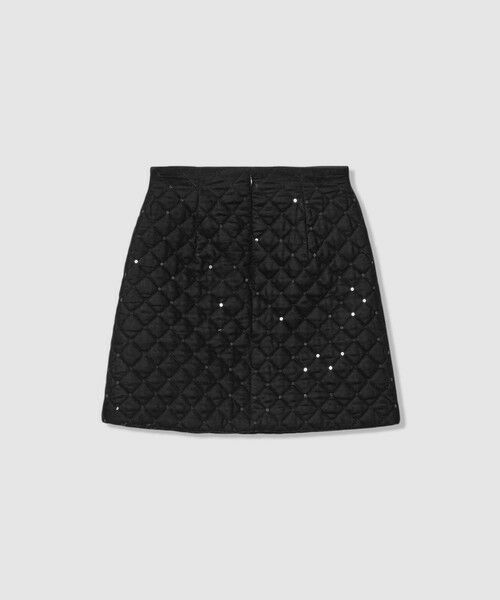 allureville / アルアバイル ミニ・ひざ丈スカート | 【LOULOU WILLOUGHBY】ベロアキルティングミニスカート | 詳細7