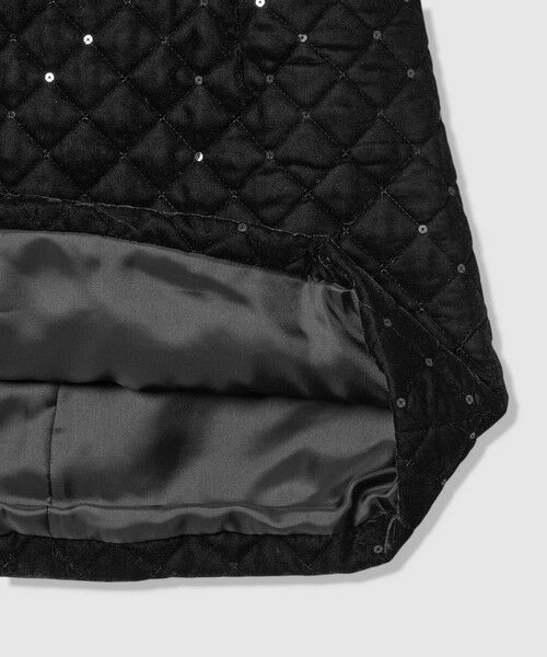 allureville / アルアバイル ミニ・ひざ丈スカート | 【LOULOU WILLOUGHBY】ベロアキルティングミニスカート | 詳細9