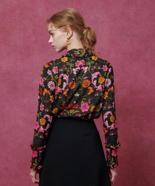 allureville / アルアバイル シャツ・ブラウス | 【LOULOU WILLOUGHBY】シンメトリーフラワーリボンブラウス | 詳細3