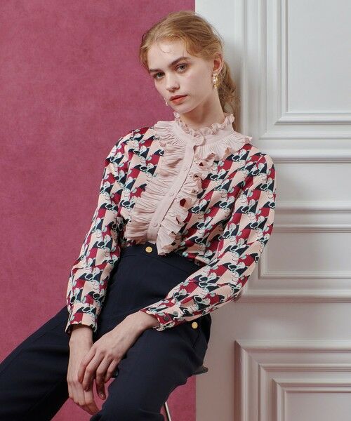 allureville / アルアバイル シャツ・ブラウス | 【LOULOU WILLOUGHBY】ホースジオメトリックプリントブラウス | 詳細2