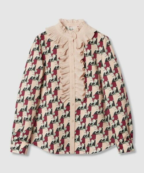 allureville / アルアバイル シャツ・ブラウス | 【LOULOU WILLOUGHBY】ホースジオメトリックプリントブラウス | 詳細5