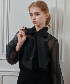 allureville / アルアバイル シャツ・ブラウス | 【LOULOU WILLOUGHBY】オーガンリボンブラウス