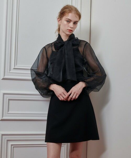 allureville / アルアバイル シャツ・ブラウス | 【LOULOU WILLOUGHBY】オーガンリボンブラウス | 詳細7