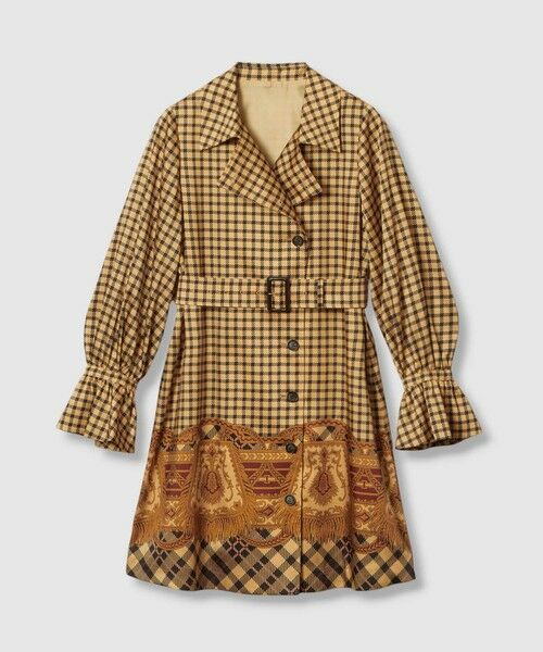 allureville / アルアバイル ロング・マキシ丈ワンピース | 【LOULOU WILLOUGHBY】エンブレムチェックワンピース | 詳細10