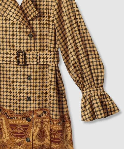 allureville / アルアバイル ロング・マキシ丈ワンピース | 【LOULOU WILLOUGHBY】エンブレムチェックワンピース | 詳細13