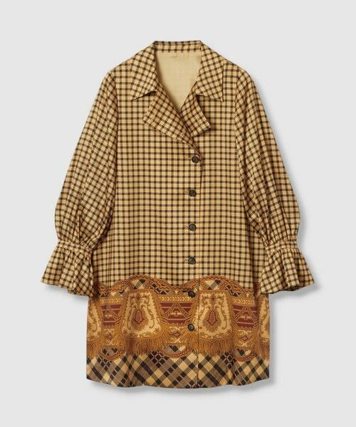 allureville / アルアバイル ロング・マキシ丈ワンピース | 【LOULOU WILLOUGHBY】エンブレムチェックワンピース | 詳細8