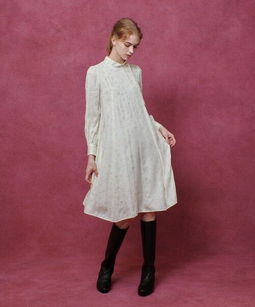 allureville / アルアバイル ロング・マキシ丈ワンピース | 【LOULOU WILLOUGHBY】KEYジャガードフレアワンピース | 詳細2