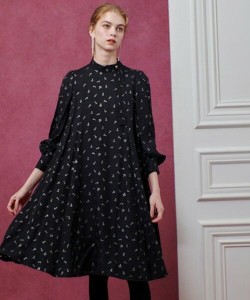 allureville / アルアバイル ロング・マキシ丈ワンピース | 【LOULOU WILLOUGHBY】KEYジャガードフレアワンピース | 詳細10