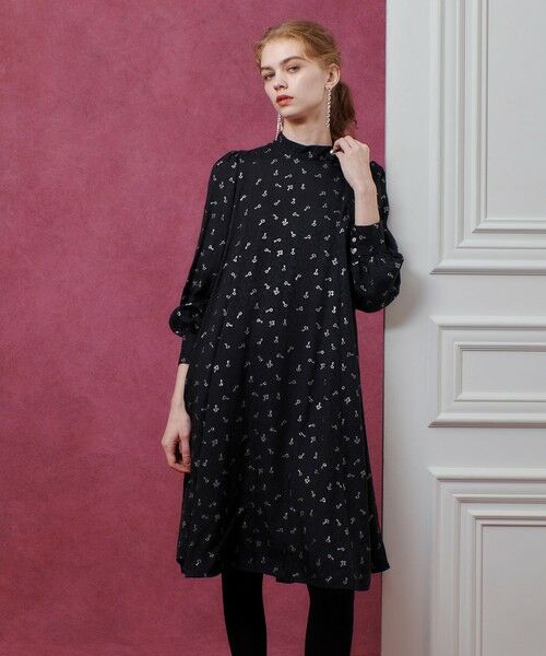 allureville / アルアバイル ロング・マキシ丈ワンピース | 【LOULOU WILLOUGHBY】KEYジャガードフレアワンピース | 詳細9