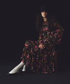 allureville / アルアバイル ロング・マキシ丈ワンピース | 【LOULOU WILLOUGHBY】シンメトリーフラワープリントワンピース