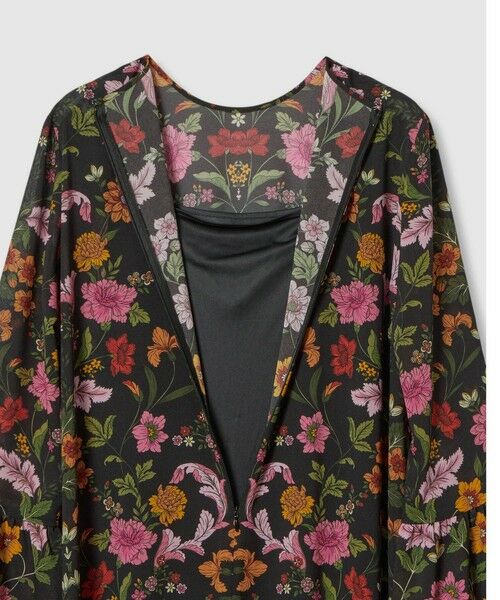 allureville / アルアバイル ロング・マキシ丈ワンピース | 【LOULOU WILLOUGHBY】シンメトリーフラワープリントワンピース | 詳細13