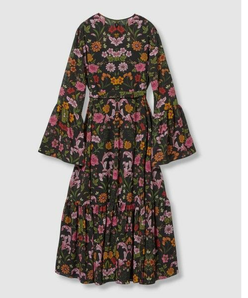 allureville / アルアバイル ロング・マキシ丈ワンピース | 【LOULOU WILLOUGHBY】シンメトリーフラワープリントワンピース | 詳細9