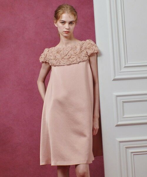 allureville / アルアバイル ロング・マキシ丈ワンピース | 【LOULOU WILLOUGHBY】チュールローズワンピース | 詳細1