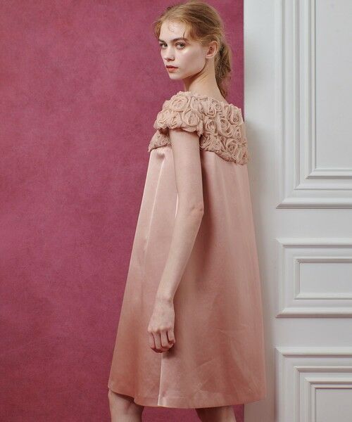 allureville / アルアバイル ロング・マキシ丈ワンピース | 【LOULOU WILLOUGHBY】チュールローズワンピース | 詳細2