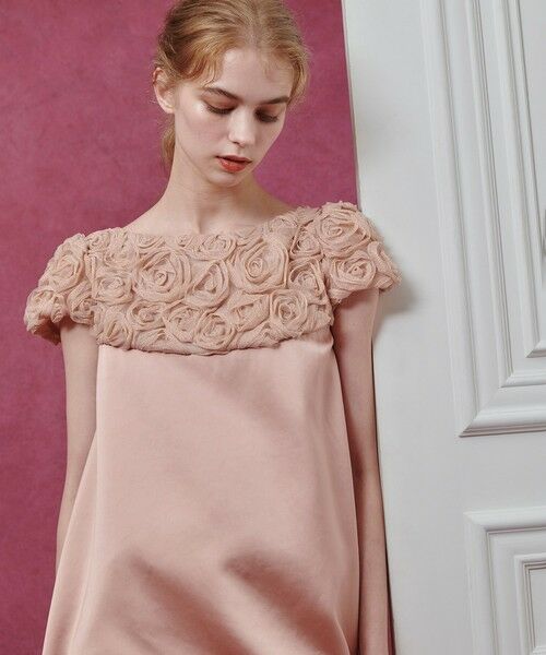 allureville / アルアバイル ロング・マキシ丈ワンピース | 【LOULOU WILLOUGHBY】チュールローズワンピース（ピンク (41)）