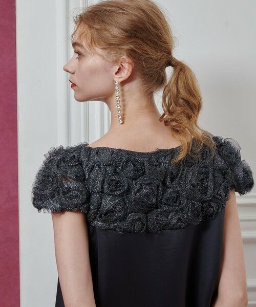 allureville / アルアバイル ロング・マキシ丈ワンピース | 【LOULOU WILLOUGHBY】チュールローズワンピース | 詳細12