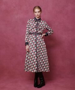 allureville / アルアバイル ロング・マキシ丈ワンピース | 【LOULOU WILLOUGHBY】ホースジオメトリックプリントシャツワンピース