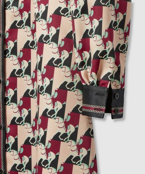 allureville / アルアバイル ロング・マキシ丈ワンピース | 【LOULOU WILLOUGHBY】ホースジオメトリックプリントシャツワンピース | 詳細10
