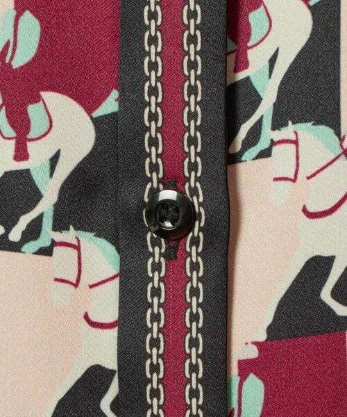 allureville / アルアバイル ロング・マキシ丈ワンピース | 【LOULOU WILLOUGHBY】ホースジオメトリックプリントシャツワンピース | 詳細11