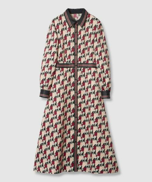 allureville / アルアバイル ロング・マキシ丈ワンピース | 【LOULOU WILLOUGHBY】ホースジオメトリックプリントシャツワンピース | 詳細7