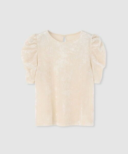 allureville / アルアバイル カットソー | 【LOULOU WILLOUGHBY】ベロア半袖プルオーバー | 詳細4