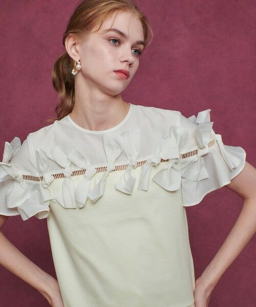 allureville / アルアバイル カットソー | 【LOULOU WILLOUGHBY】ポイントリボンプルオーバー | 詳細1