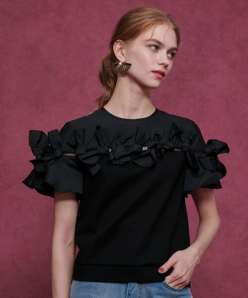 allureville / アルアバイル カットソー | 【LOULOU WILLOUGHBY】ポイントリボンプルオーバー | 詳細14