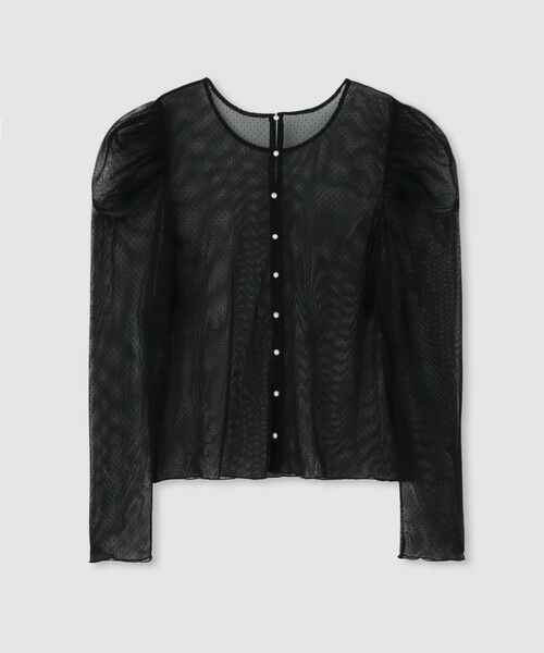 allureville / アルアバイル カットソー | ◇【LOULOU WILLOUGHBY】ドットチュールジコスリーブプルオーバー | 詳細3