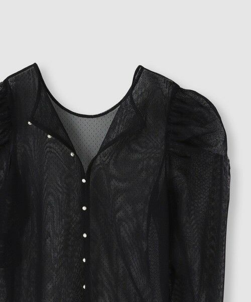 allureville / アルアバイル カットソー | ◇【LOULOU WILLOUGHBY】ドットチュールジコスリーブプルオーバー | 詳細5