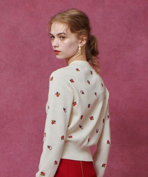 allureville / アルアバイル カーディガン・ボレロ | 【LOULOU WILLOUGHBY】フラワーシシュウカーディガン | 詳細3