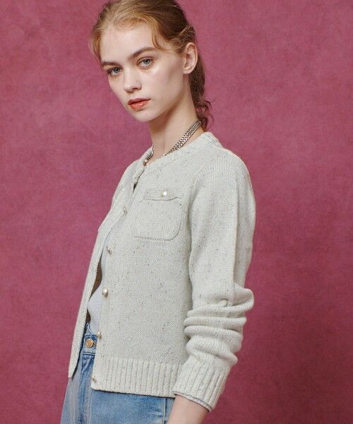 allureville / アルアバイル カーディガン・ボレロ | 【LOULOU WILLOUGHBY】GRAINYラメカーディガン | 詳細3