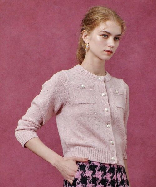 allureville / アルアバイル カーディガン・ボレロ | 【LOULOU WILLOUGHBY】GRAINYラメカーディガン | 詳細9