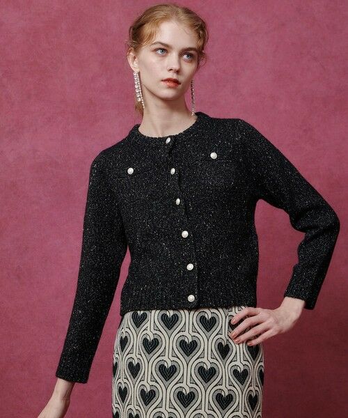 allureville / アルアバイル カーディガン・ボレロ | 【LOULOU WILLOUGHBY】GRAINYラメカーディガン | 詳細14