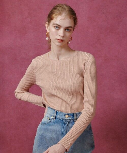 allureville / アルアバイル ニット・セーター | 【LOULOU WILLOUGHBY】LAME RIBプルオーバー | 詳細2