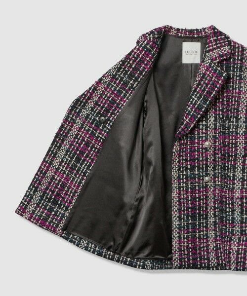 allureville / アルアバイル ステンカラーコート | 【LOULOU WILLOUGHBY】CLARENSONツイードコート | 詳細6