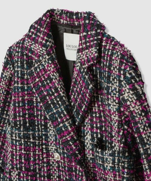 allureville / アルアバイル ステンカラーコート | 【LOULOU WILLOUGHBY】CLARENSONツイードコート | 詳細7