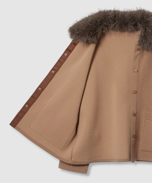 allureville / アルアバイル ダッフルコート | 【LOULOU WILLOUGHBY】ファー衿ニットショートコート | 詳細13
