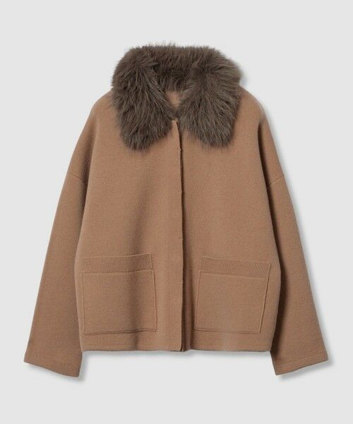 allureville / アルアバイル ダッフルコート | 【LOULOU WILLOUGHBY】ファー衿ニットショートコート | 詳細6
