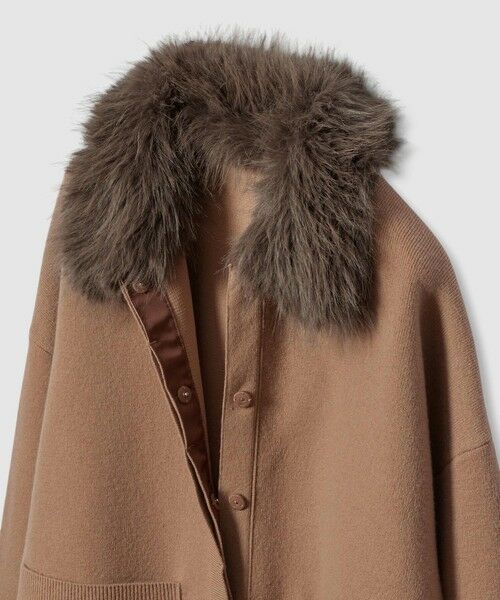allureville / アルアバイル ダッフルコート | 【LOULOU WILLOUGHBY】ファー衿ニットショートコート | 詳細9