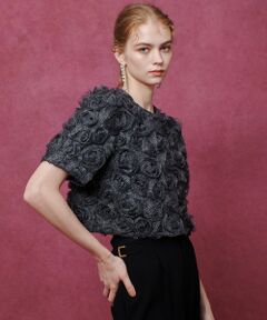 allureville / アルアバイル ブルゾン | 【LOULOU WILLOUGHBY】チュールローズブルゾン