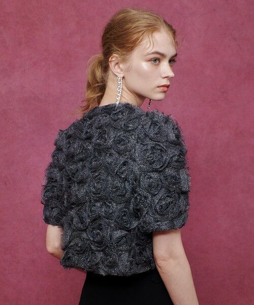 allureville / アルアバイル ブルゾン | 【LOULOU WILLOUGHBY】チュールローズブルゾン | 詳細14